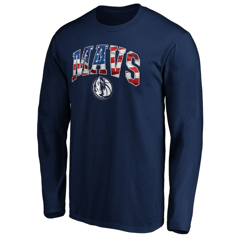 Dallas Mavericks Banner Wave Long Sleeve T-Shirt Navy