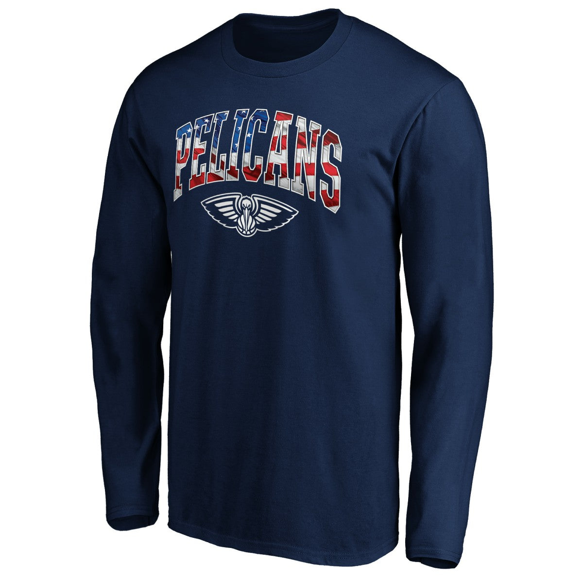 New Orleans Pelicans Banner Wave Long Sleeve T-Shirt Navy