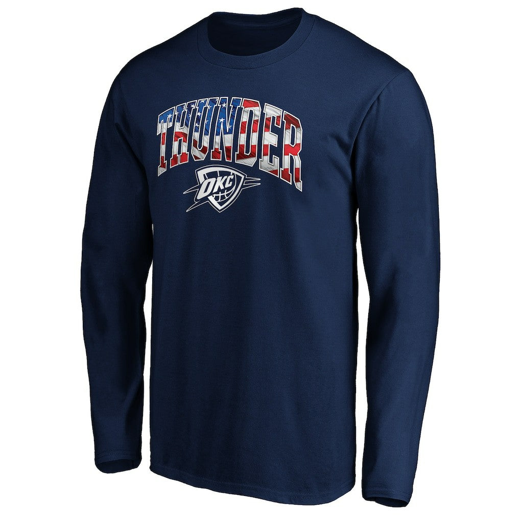 Oklahoma City Thunder Banner Wave Long Sleeve T-Shirt Navy