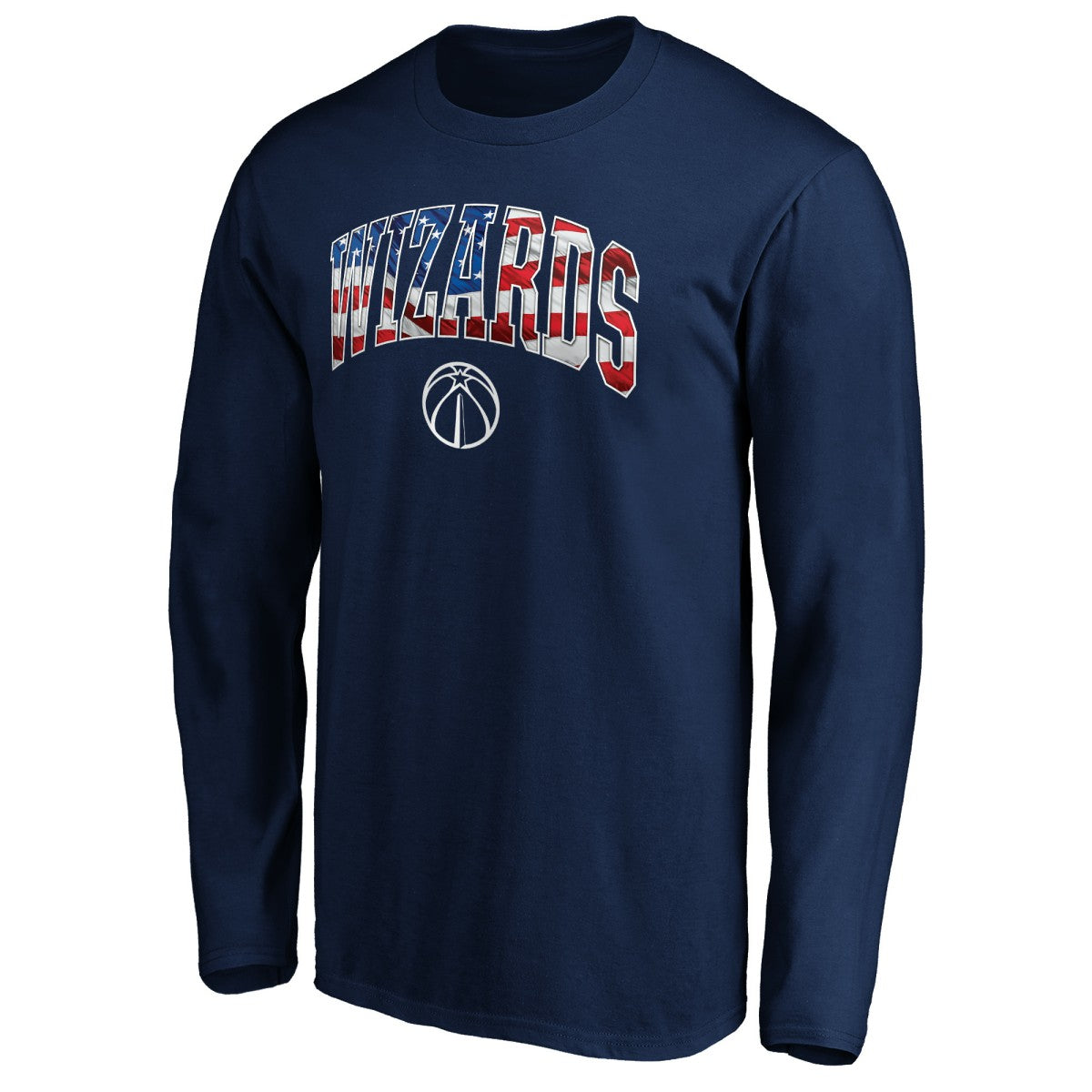 Washington Wizards Banner Wave Long Sleeve T-Shirt Navy