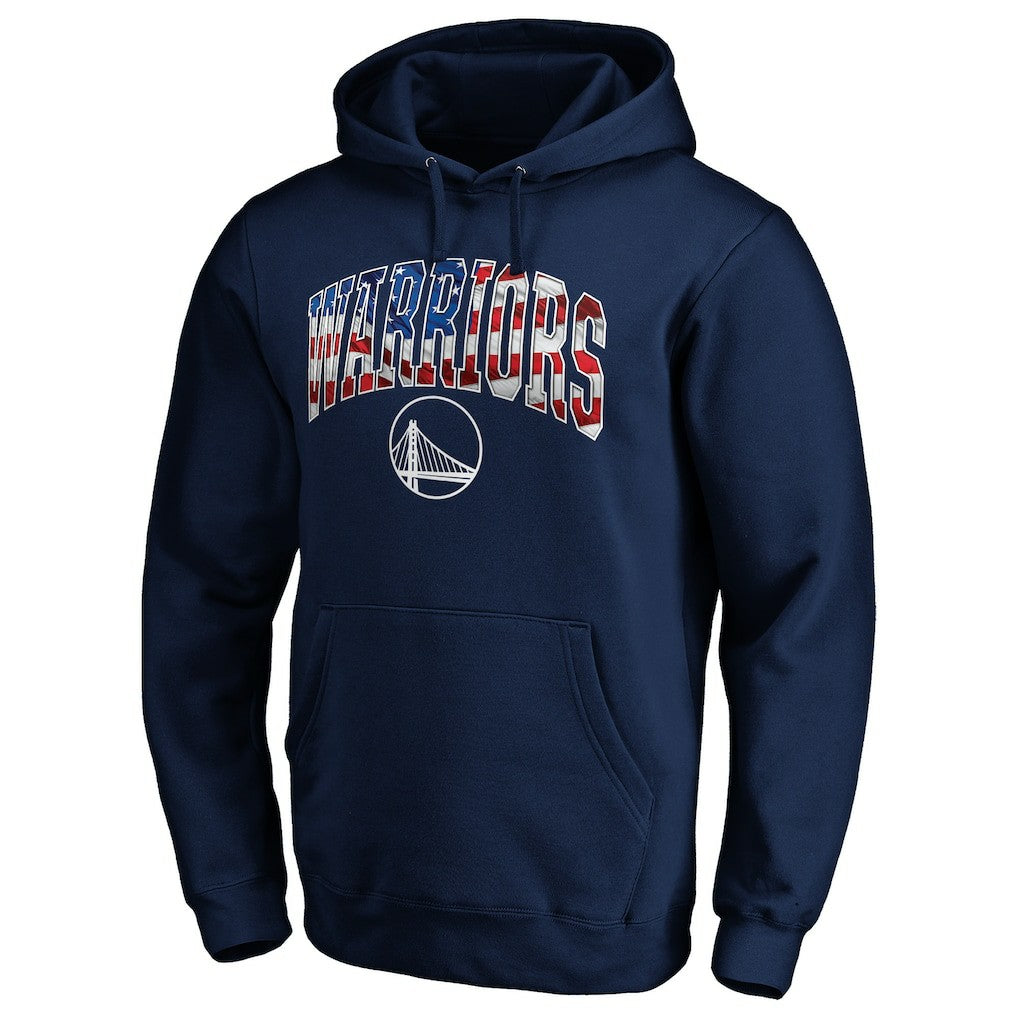 Golden State Warriors Banner Wave Pullover Hoodie Navy