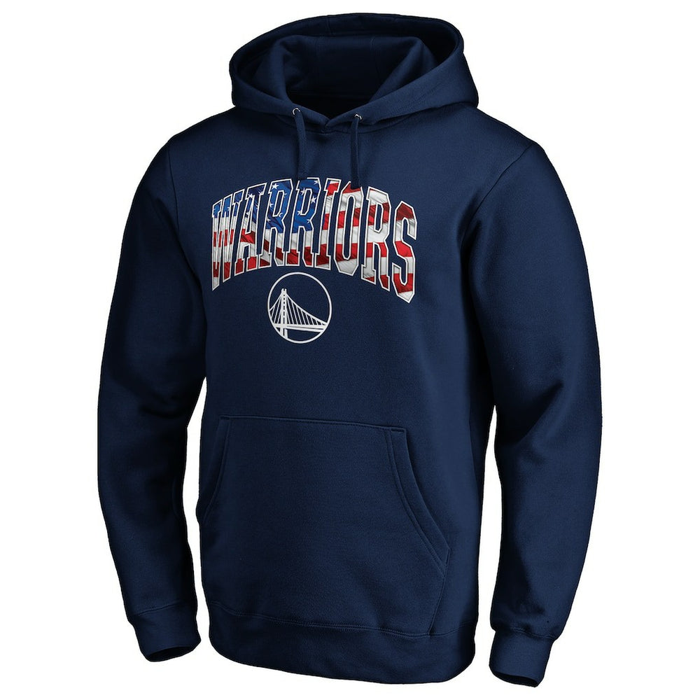 Golden State Warriors Banner Wave Pullover Hoodie Navy