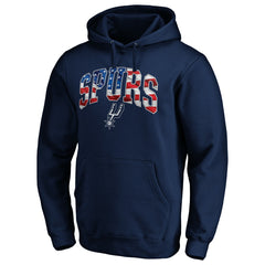 San Antonio Spurs Banner Wave Pullover Hoodie Navy
