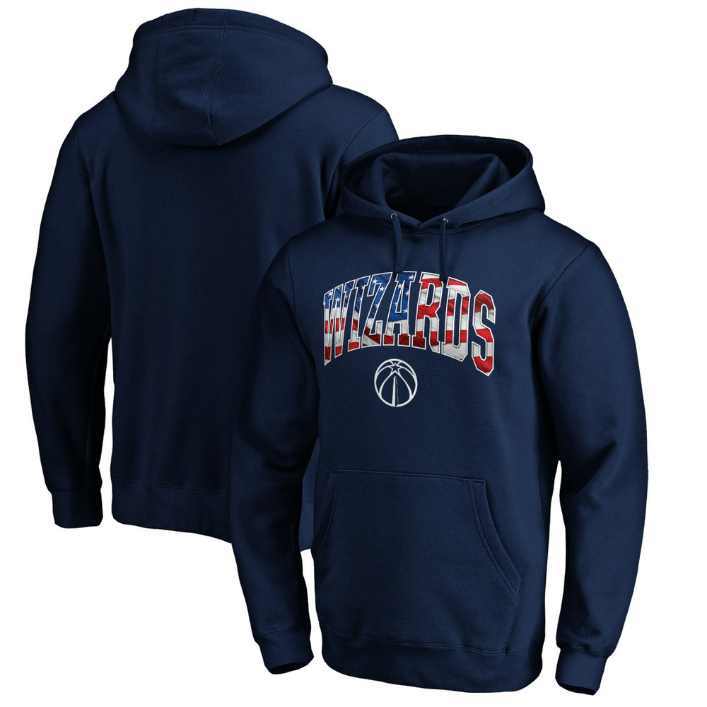 Washington Wizards Banner Wave Pullover Hoodie Navy