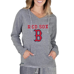 Boston Red Sox Concepts Sport Women's Mainstream Terry Long Sleeve Hoodie Top - Gray Hoodies