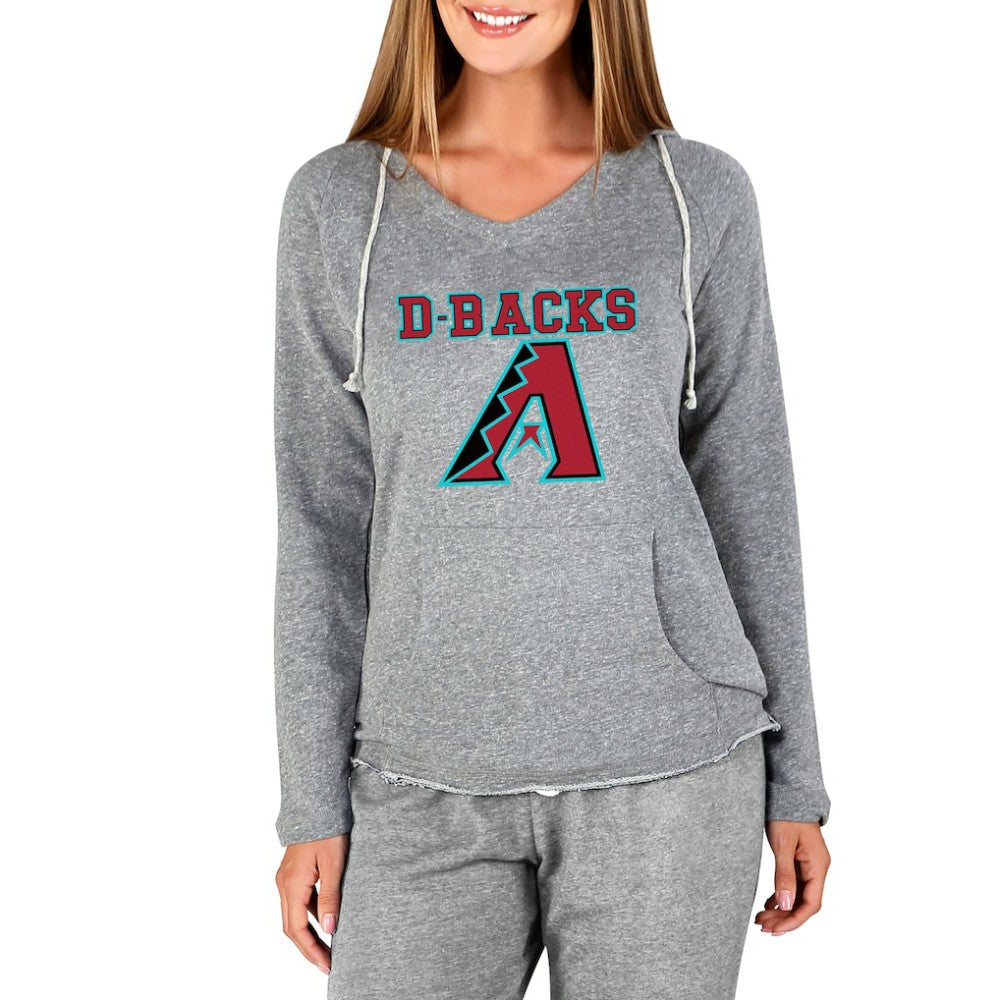 Arizona Diamondbacks Concepts Sport Women's Mainstream Terry Long Sleeve Hoodie Top - Gray Hoodies