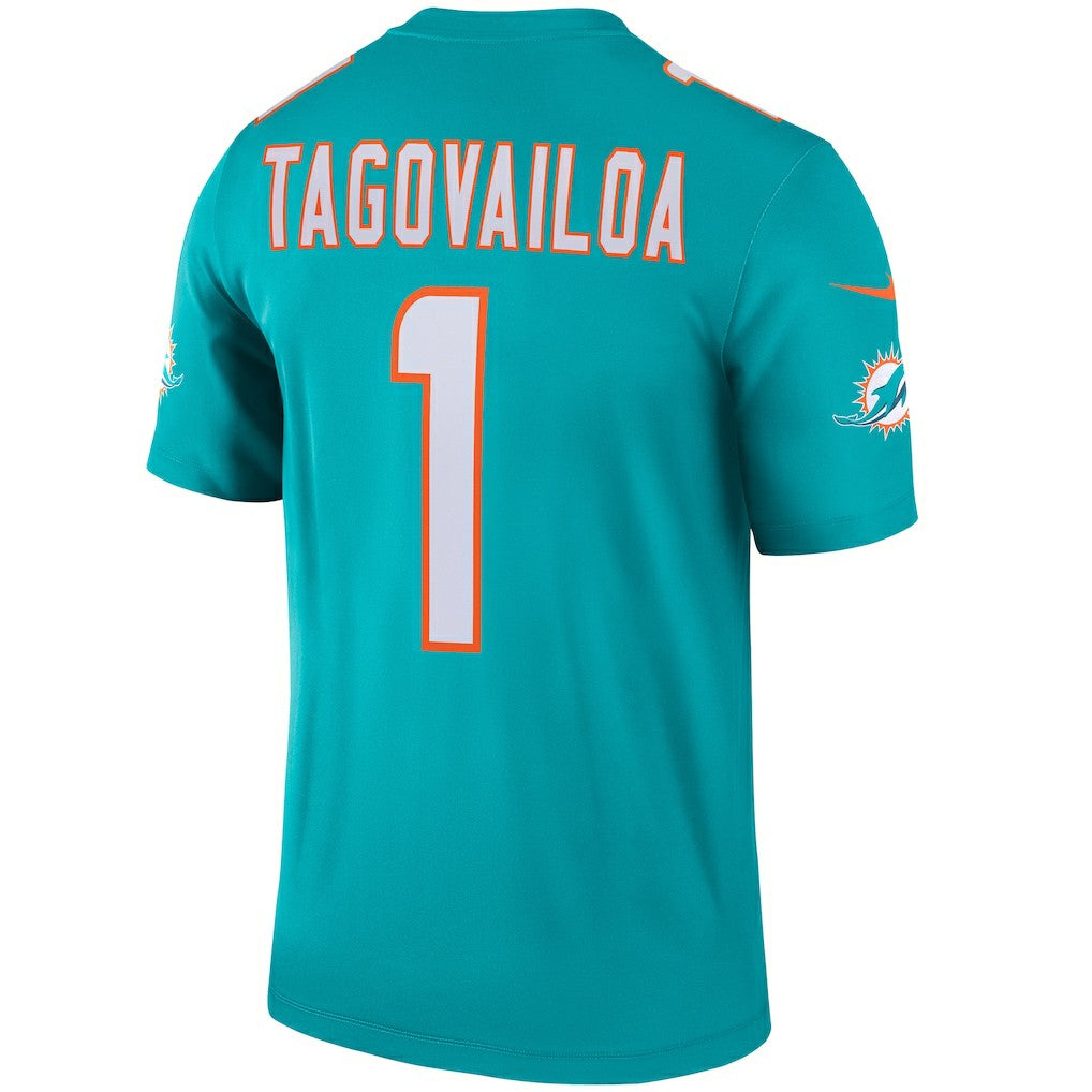 Tua Tagovailoa Miami Dolphins Legend Player Performance Top Aqua