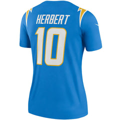 Justin Herbert Los Angeles Chargers Women's Legend Player Performance Top Powder Blue