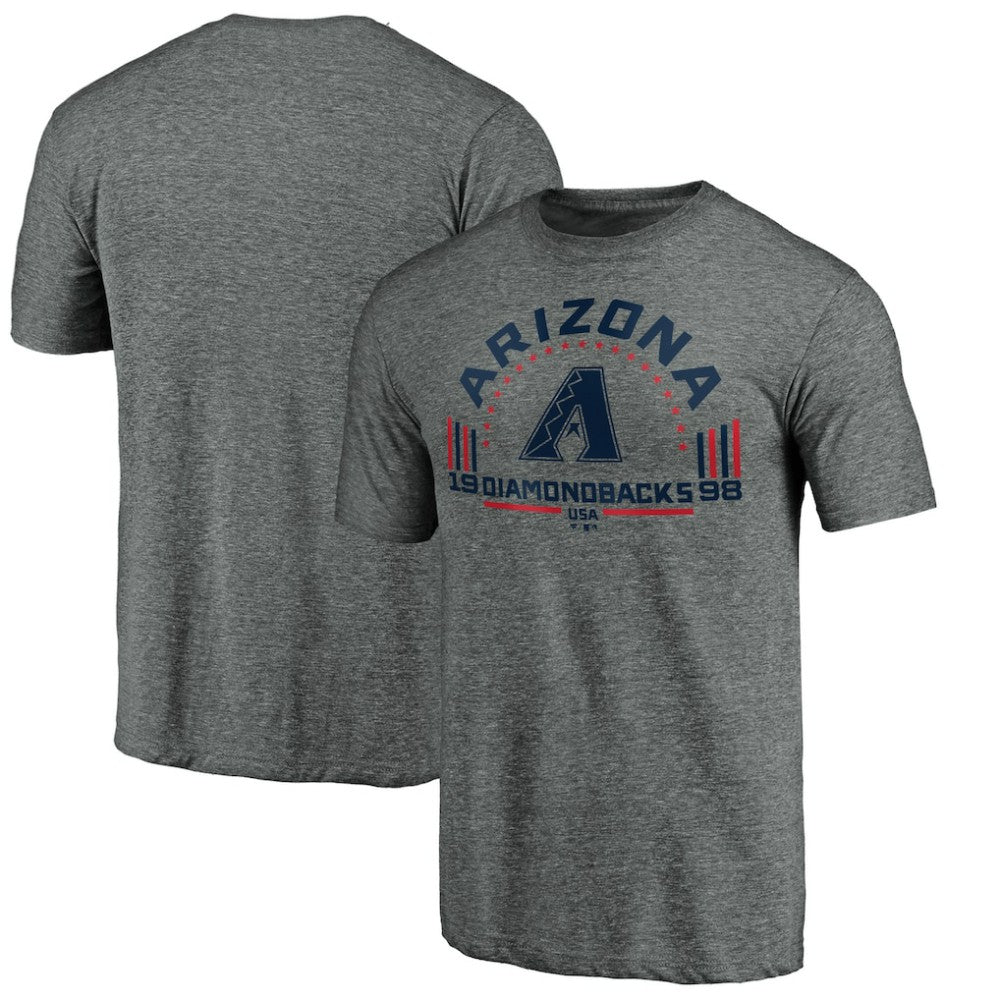 Arizona Diamondbacks Team Freedom Tri-Blend T-Shirt - Gray T-shirts