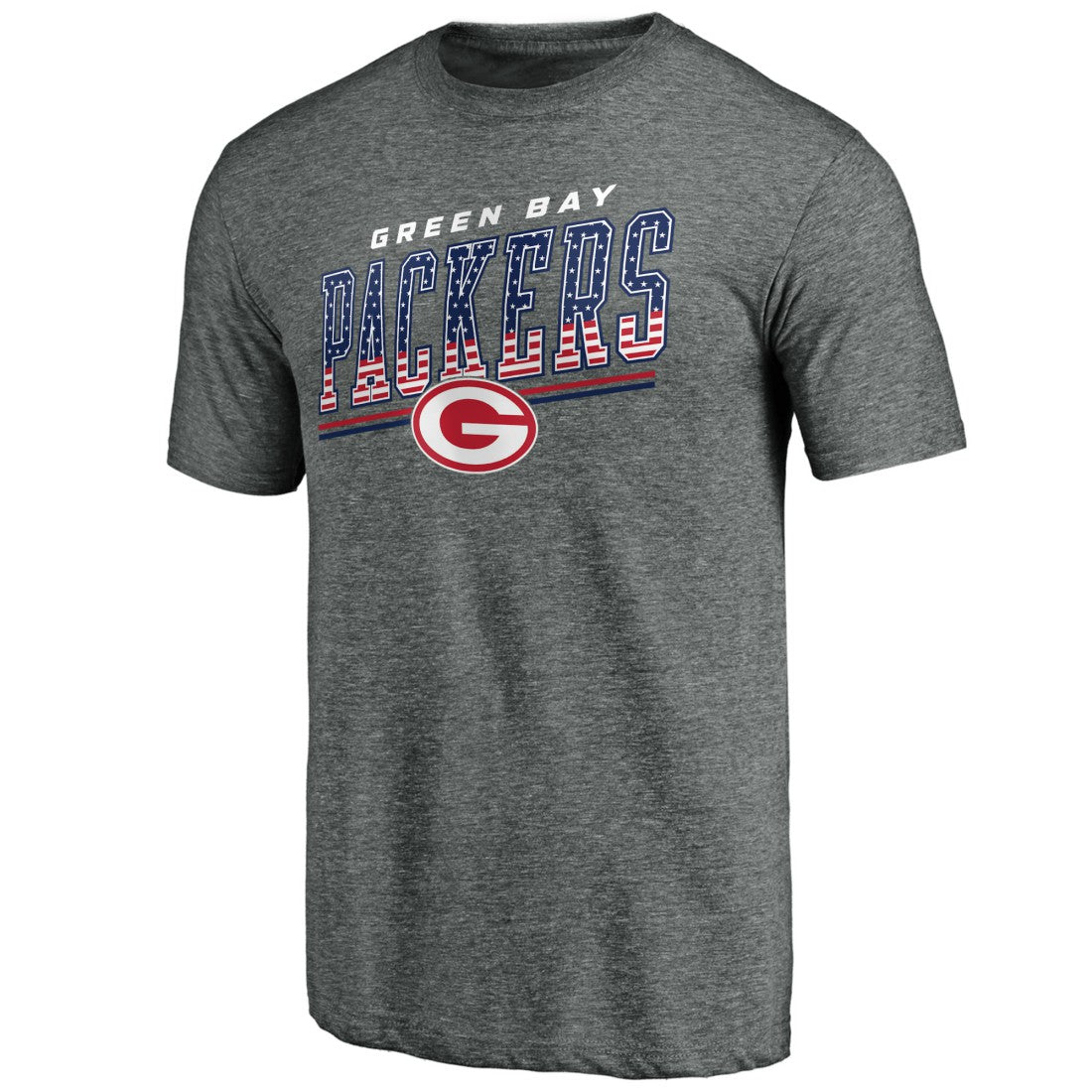 Green Bay Packers Team Freedom Tri-Blend T-Shirt Gray