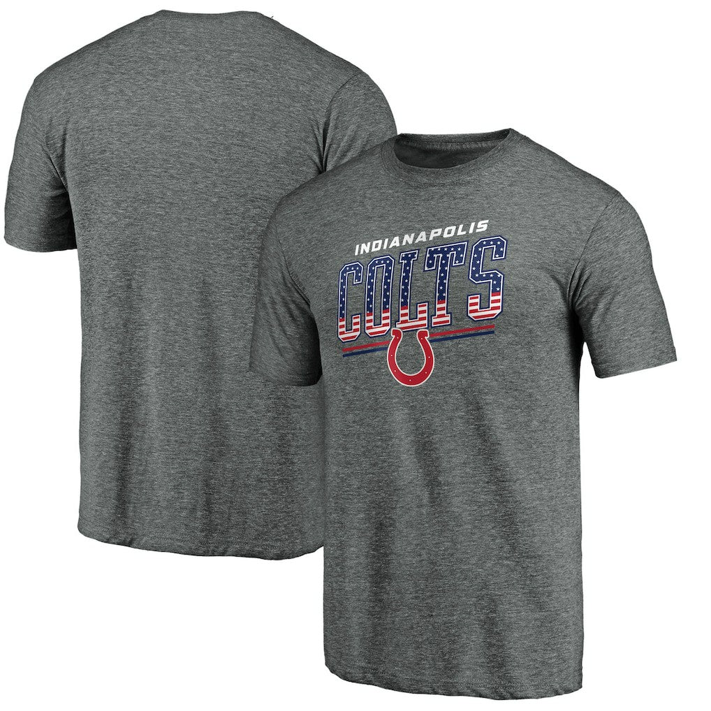 Indianapolis Colts Team Freedom Tri-Blend T-Shirt Gray