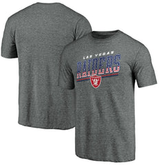 Las Vegas Raiders Team Freedom Tri-Blend T-Shirt Gray