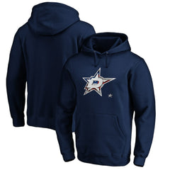 NHL Dallas Stars Banner Wave Logo Pullover Hoodie - Navy