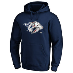 NHL Nashville Predators Banner Wave Logo Pullover Hoodie - Navy