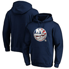 NHL New York Islanders Banner Wave Logo Pullover Hoodie - Navy