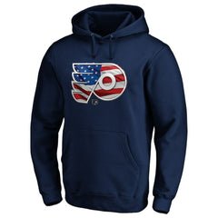 NHL Philadelphia Flyers Banner Wave Logo Pullover Hoodie - Navy