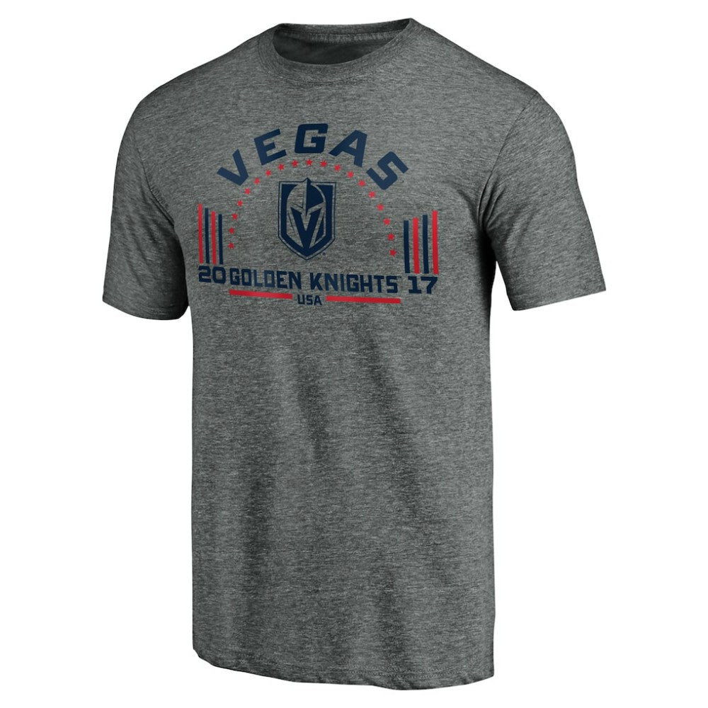 NHL Vegas Golden Knights Team Freedom Tri-Blend T-Shirt - Heathered Gray