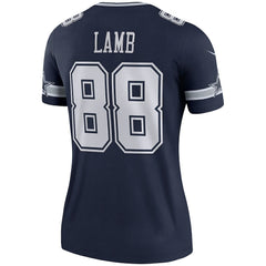 CeeDee Lamb Dallas Cowboys Women's Legend Player Performance Top Navy