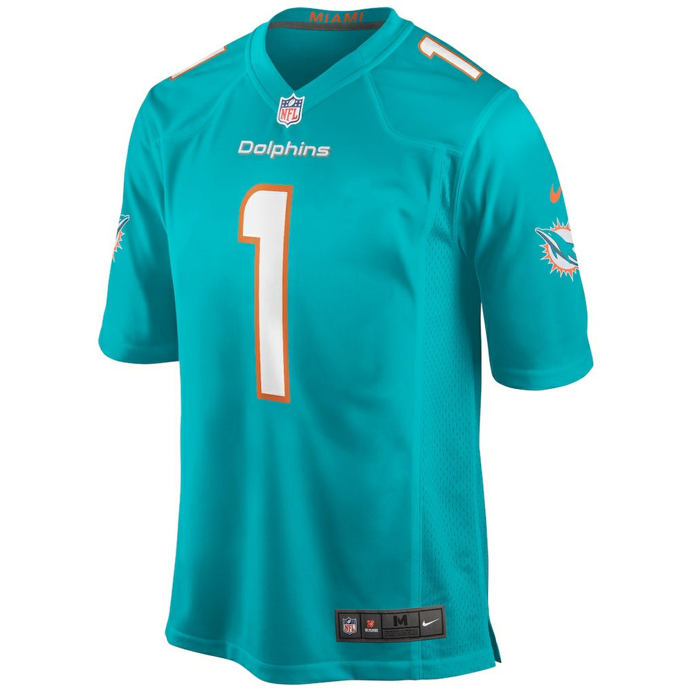 Tua Tagovailoa Miami Dolphins Player Game Jersey Aqua