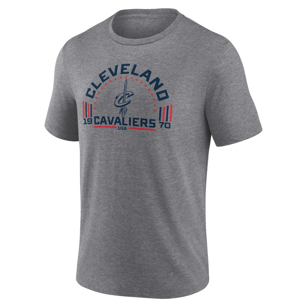 Cleveland Cavaliers Team Freedom Tri-Blend T-Shirt Gray