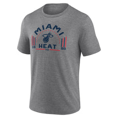 Miami Heat Team Freedom Tri-Blend T-Shirt Gray