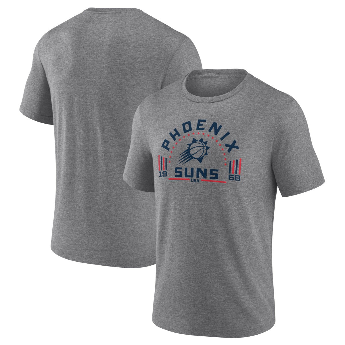 Phoenix Suns Team Freedom Tri-Blend T-Shirt Gray