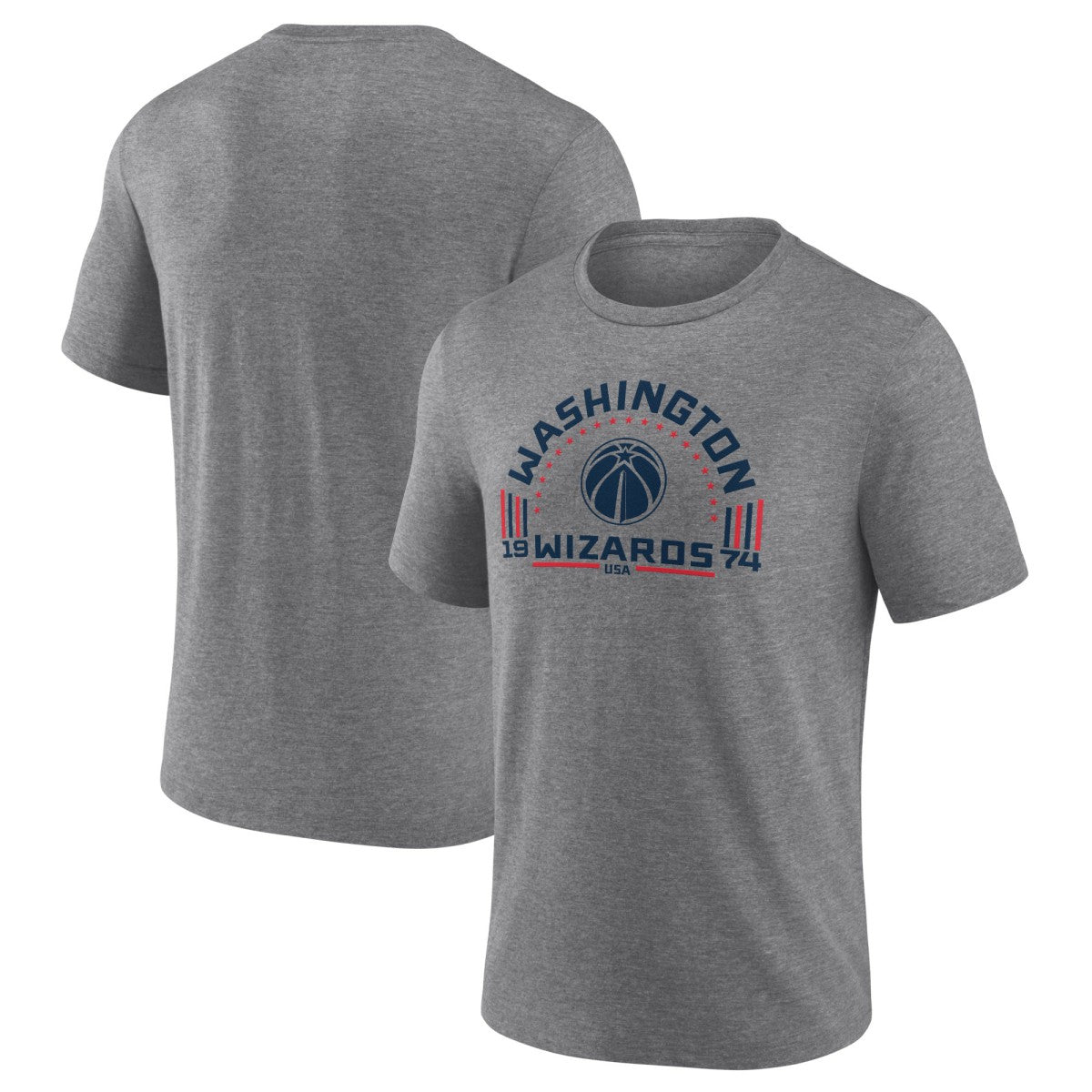 Washington Wizards Team Freedom Tri-Blend T-Shirt Gray