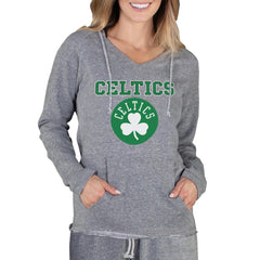 Boston Celtics Concepts Sport Women's Mainstream Terry Hooded Top Gray