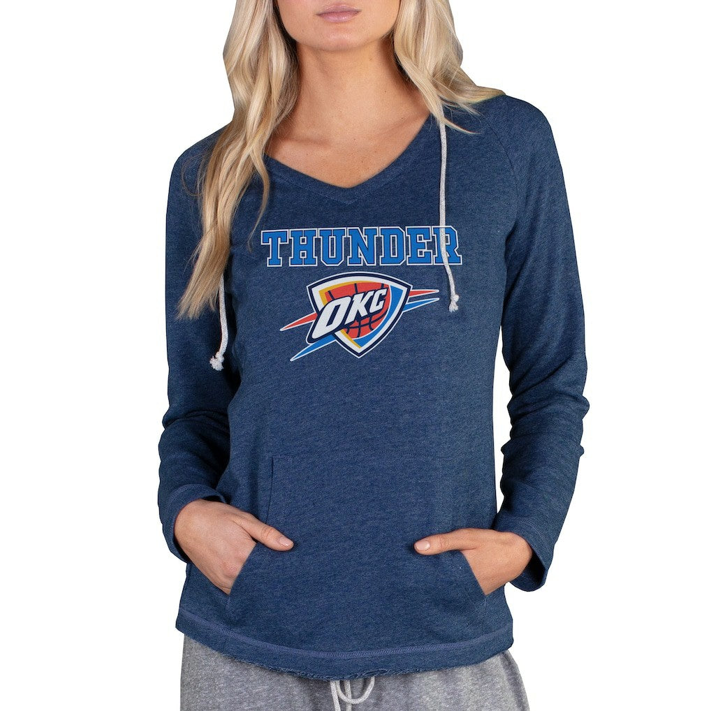 Oklahoma City Thunder Concepts Sport Women's Mainstream Terry Hooded Top Navy