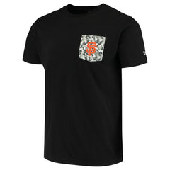 San Francisco Giants 5th & Ocean by New Era Brushed Camo Pocket T-Shirt - Black T-shirts