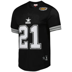 Deion Sanders Dallas Cowboys Retired Player Name & Number Mesh Top Black