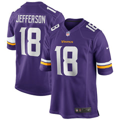 NFL Justin Jefferson Minnesota Vikings Player Game Jersey - Purple