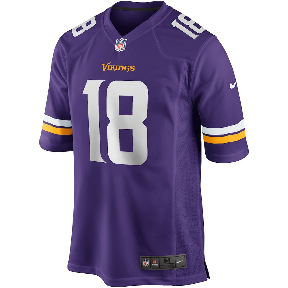 NFL Justin Jefferson Minnesota Vikings Player Game Jersey - Purple