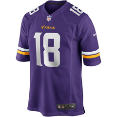 NFL Justin Jefferson Minnesota Vikings Player Game Jersey - Purple