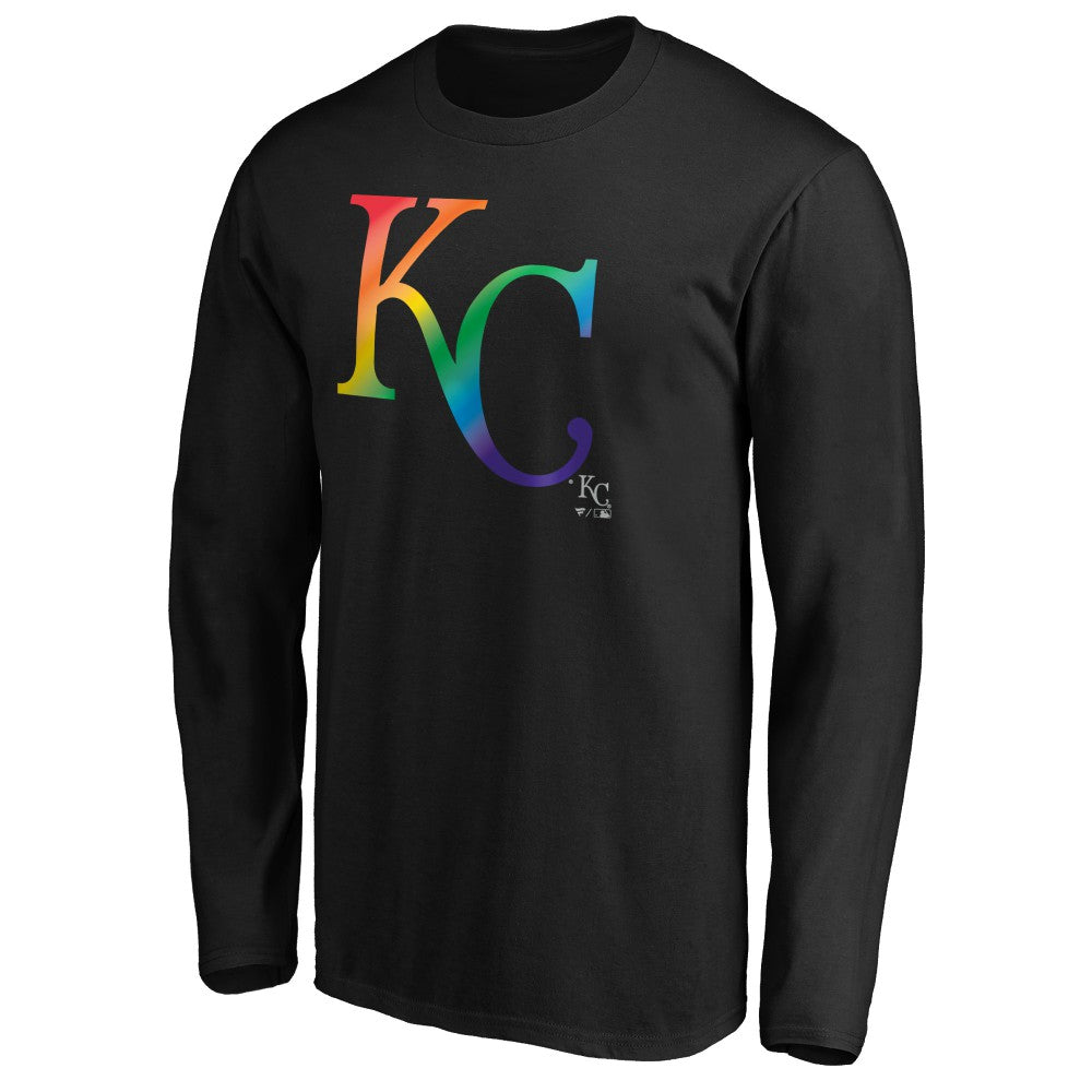 Kansas City Royals Team Pride Logo Long Sleeve T-Shirt - Black T-shirts