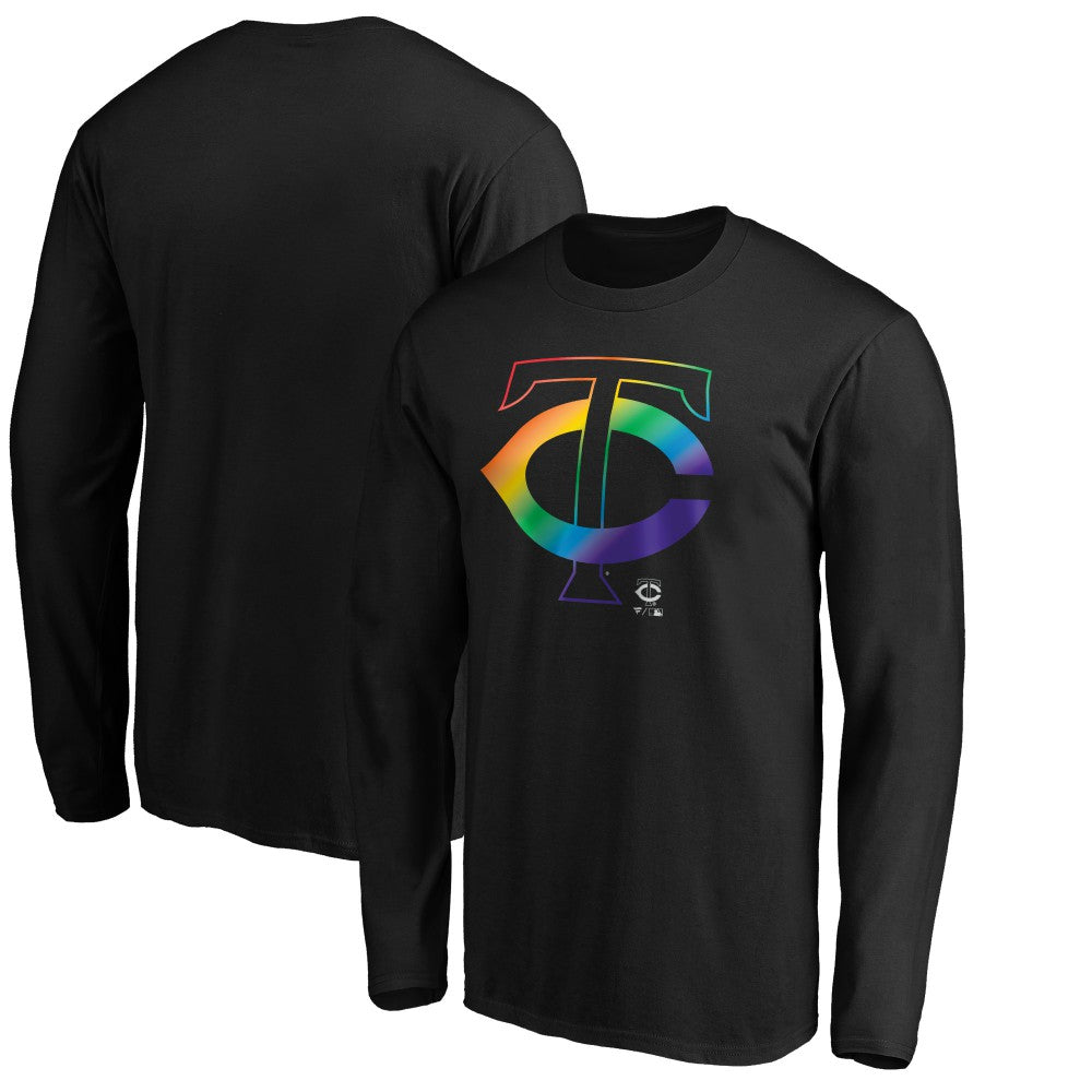 Minnesota Twins Team Pride Logo Long Sleeve T-Shirt - Black T-shirts
