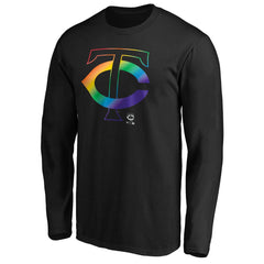 Minnesota Twins Team Pride Logo Long Sleeve T-Shirt - Black T-shirts