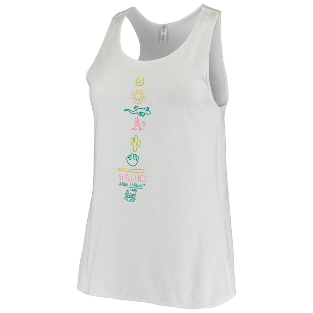 Athletics Soft as a Grape Women's Local Team Lineup Tank Top - White Tanks