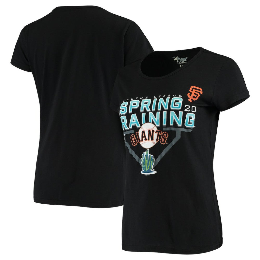 San Francisco Giants G-III Sports by Carl Banks Women's 2020 Spring Training Endzone T-Shirt - Black T-shirts
