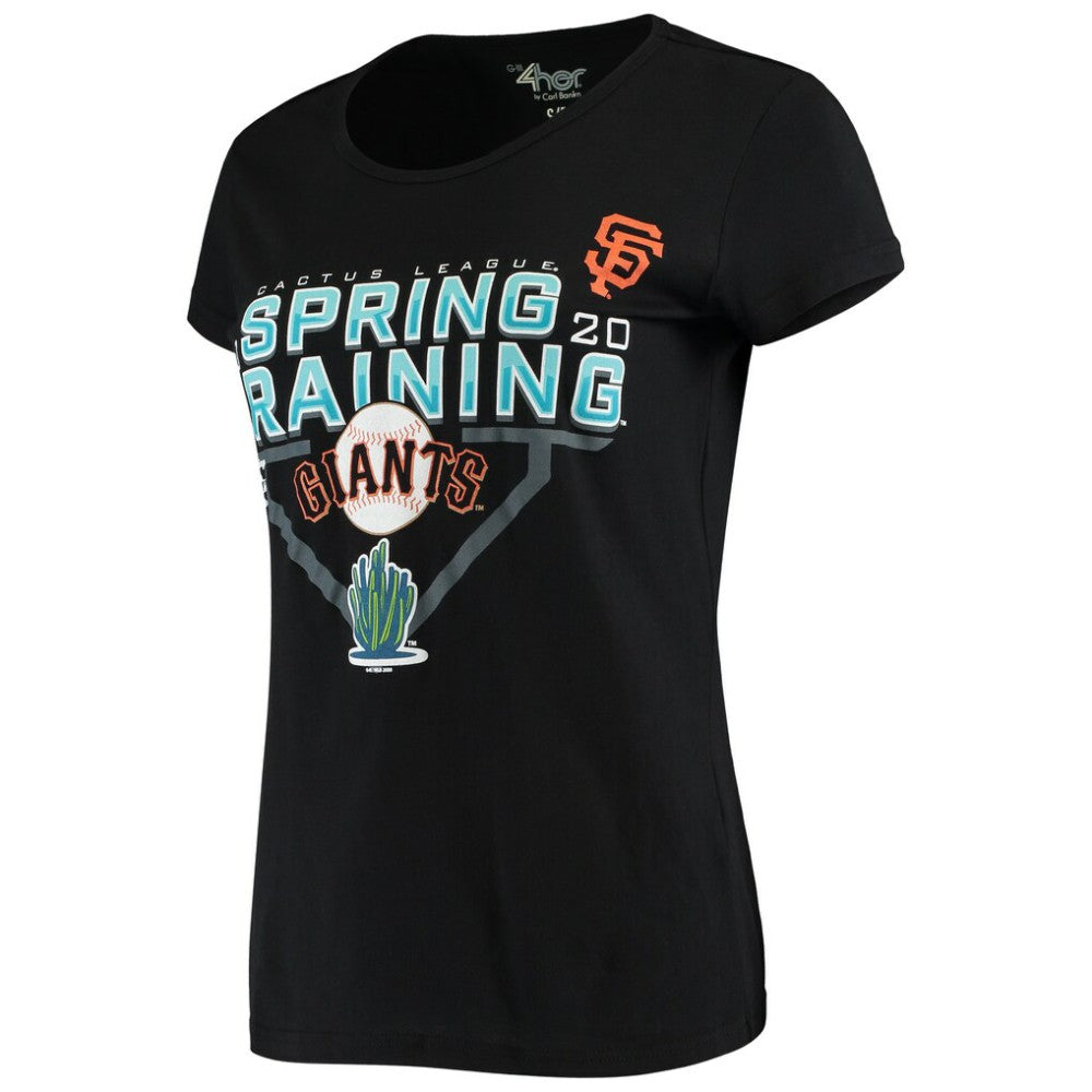 San Francisco Giants G-III Sports by Carl Banks Women's 2020 Spring Training Endzone T-Shirt - Black T-shirts