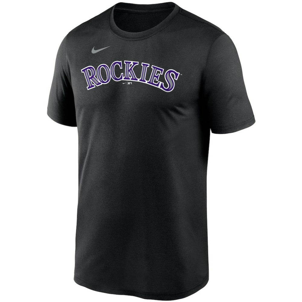 Colorado Rockies Nike Wordmark Legend Performance T-Shirt - Black T-shirts