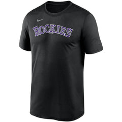 Colorado Rockies Nike Wordmark Legend Performance T-Shirt - Black T-shirts