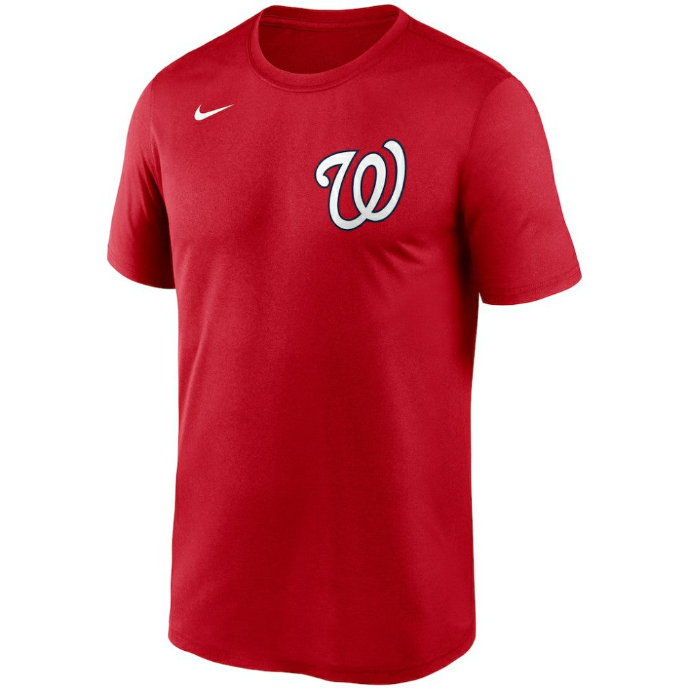 Washington Nationals Nike Wordmark Legend Performance T-Shirt - Red T-shirts