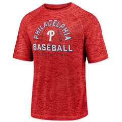 Philadelphia Phillies Fanatics Line Up Primary Threat Striated T-Shirt - Red T-shirts