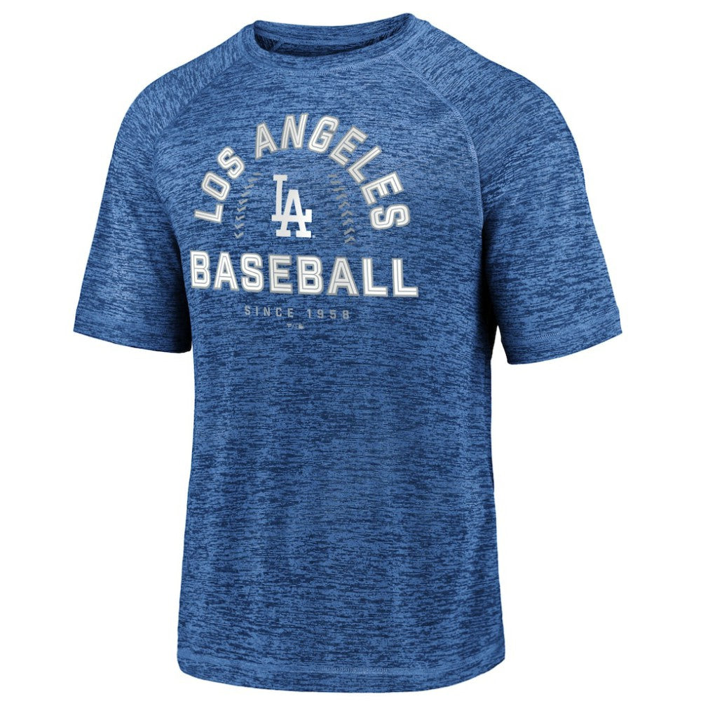 Los Angeles Dodgers Fanatics Line Up Primary Threat Striated T-Shirt - Royal T-shirts