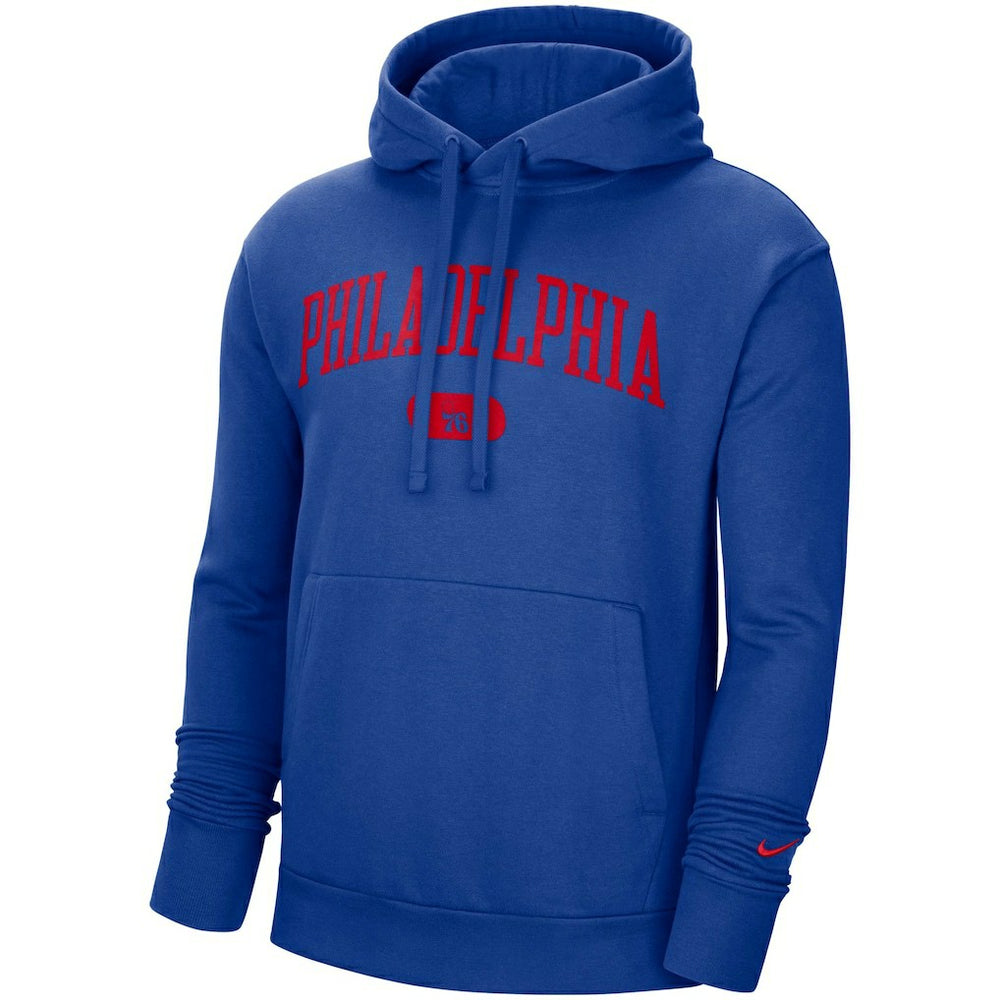 Philadelphia 76ers Heritage Essential Pullover Hoodie Royal