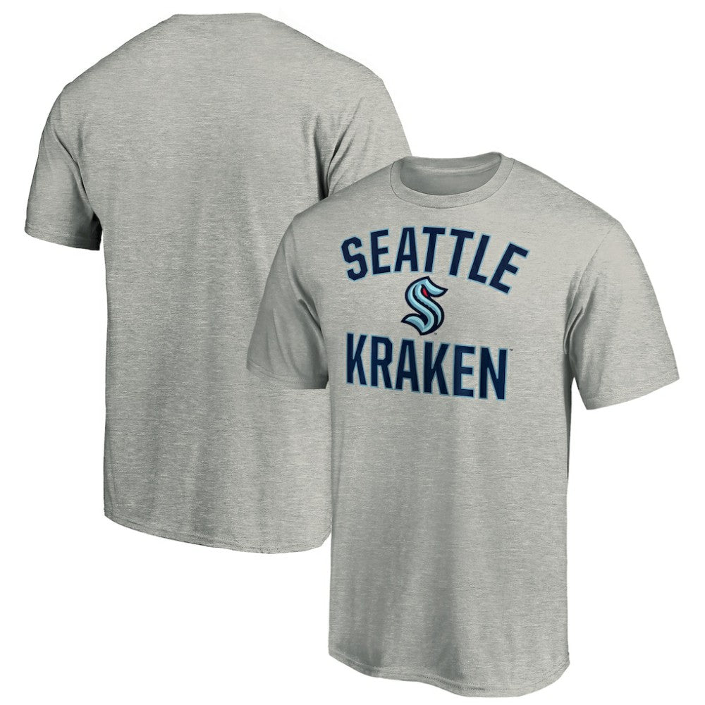NHL Seattle Kraken Fanatics Victory Arch T-Shirt - Heather Gray