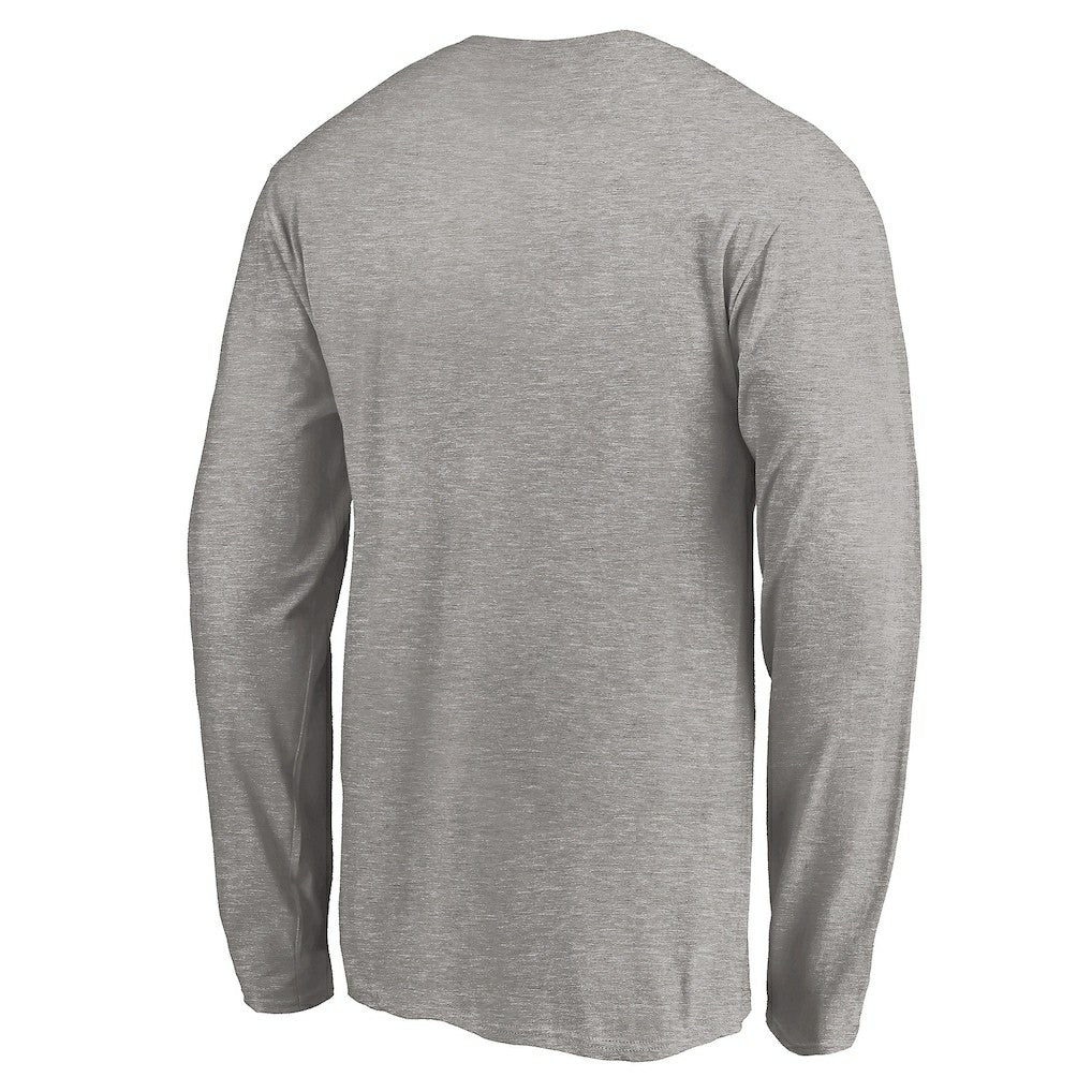 Los Angeles Chargers On Side Stripe Long Sleeve T-Shirt Heathered Gray