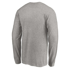 Los Angeles Chargers On Side Stripe Long Sleeve T-Shirt Heathered Gray