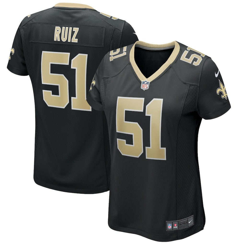 Cesar Ruiz New Orleans Saints Women's Game Jersey Black